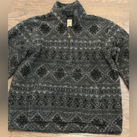 Woolrich Vintage Heavy Duty Rugged Outerwear Fleece Pull Over Size Large - Picture 1 of 8